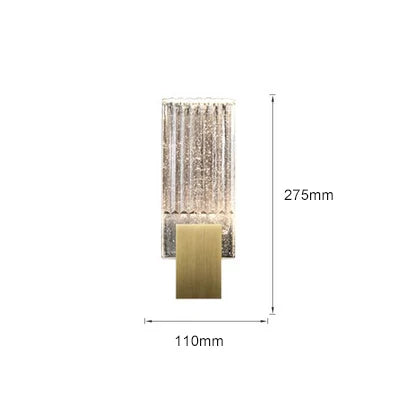 DecorBites™ Crystal Wall Light: Modern Minimalist American Art Bedside Study Designer Wall Lamp