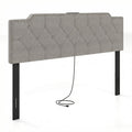 Headboard for Queen and Full Size Bed Rivet Tufted Upholstered Head Board
