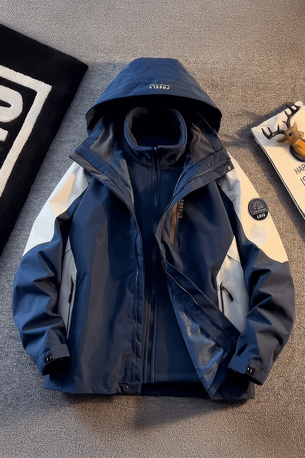 Heavy Duty 3-in-1 Winter Jacket – Hooded & Fleece Lined