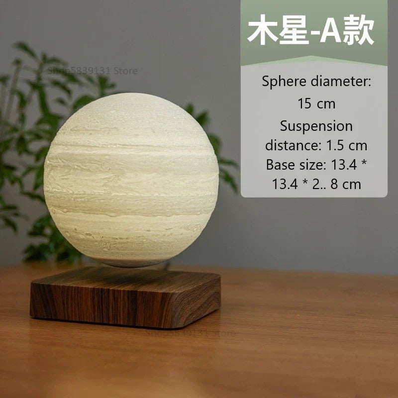 DecorBites™ Levitating Moon Lamp: LED Touch Night Light for Bedroom Decor & Gift