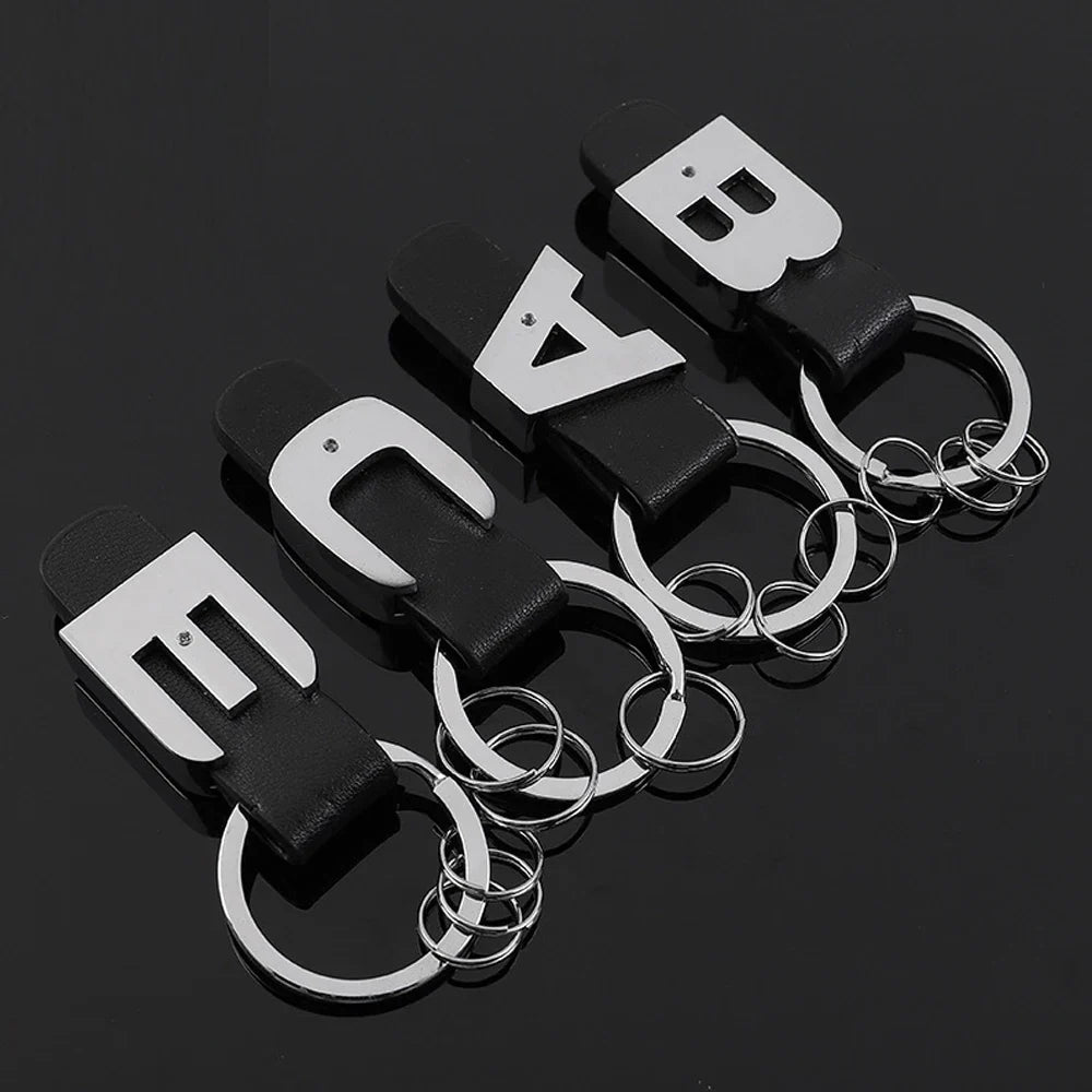 DSYCAR 3D Car Key Chain Metal Letter Leather Strap Keychain | Premium Key Ring for Mercedes