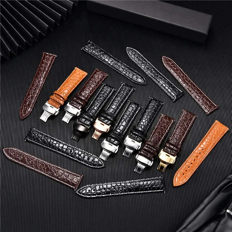 Samsung Galaxy Watch Crocodile Leather Band