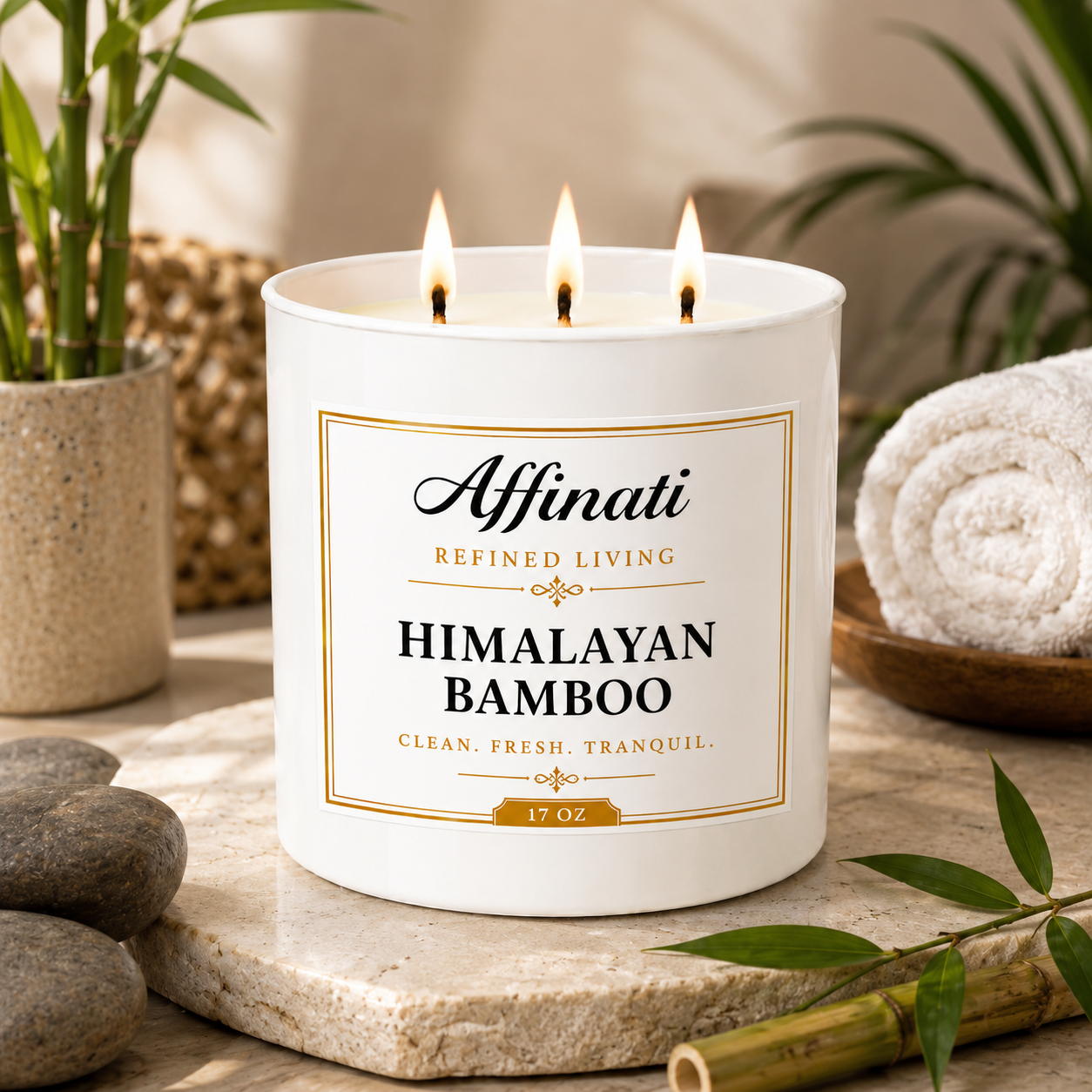 Himalayan Bamboo 3-Wick Candle