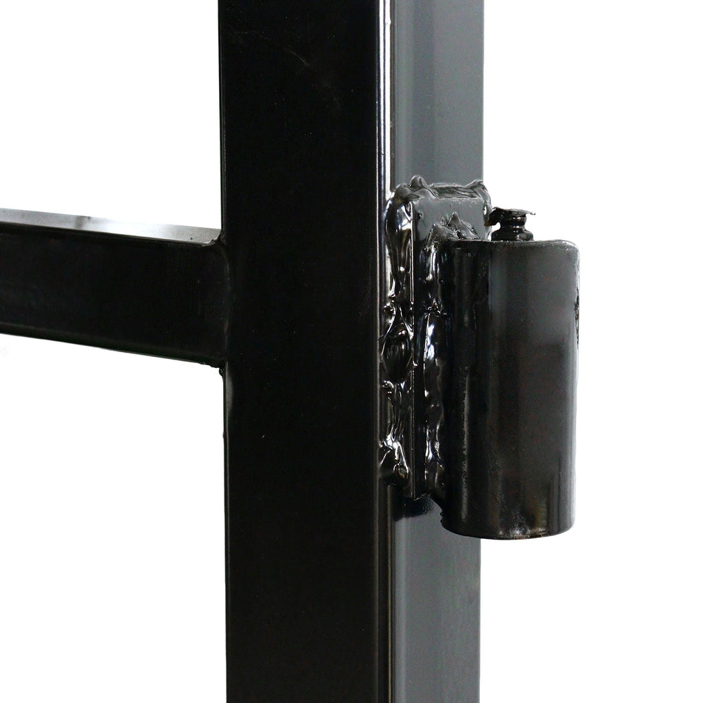20x8 ft Steel Dual Swing Driveway Gate with Wider Goalposts