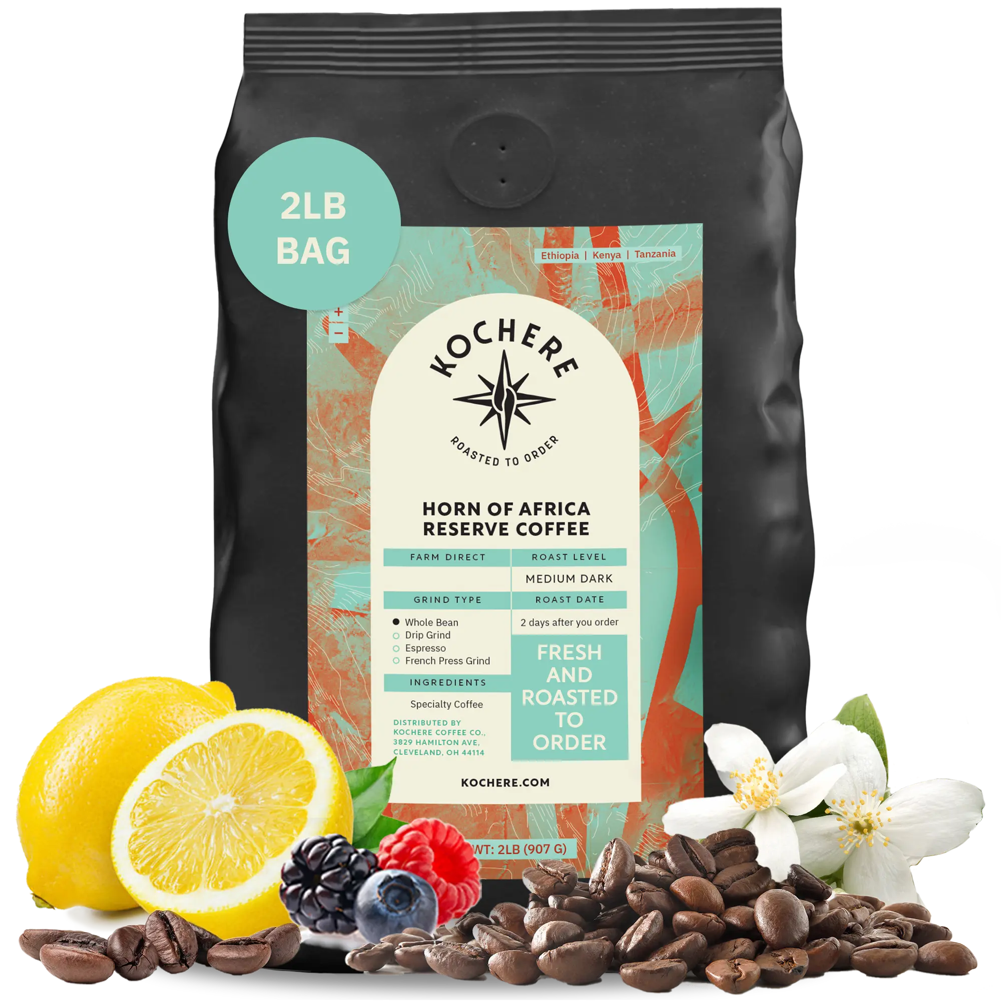 Kochere Coffee Horn of Africa Reserve Signature Espresso Blend - Medium-Dark Roast