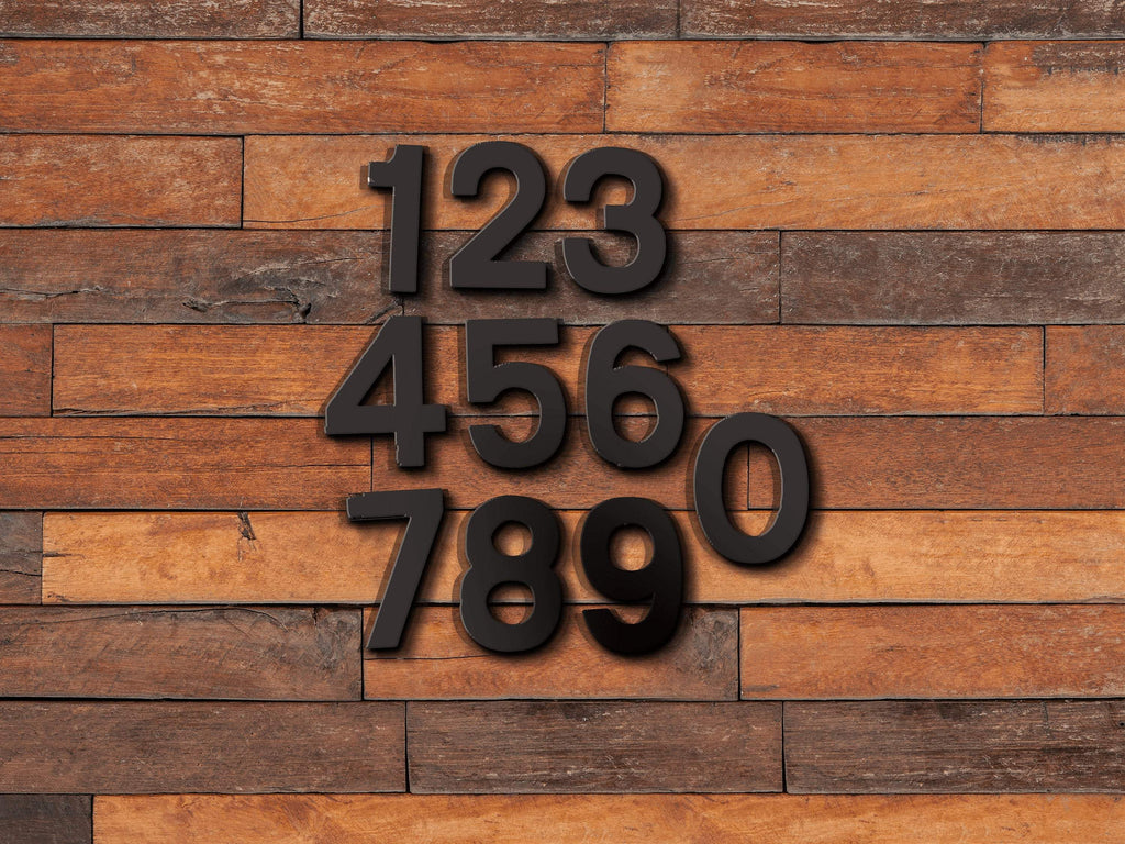 5 inch Modern Metal House Numbers / Metal Address Numbers / Metal Street Address Numbers