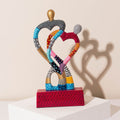 Handcrafted Heartful Duo Sculpture – Love Design – Heartful Duo Series