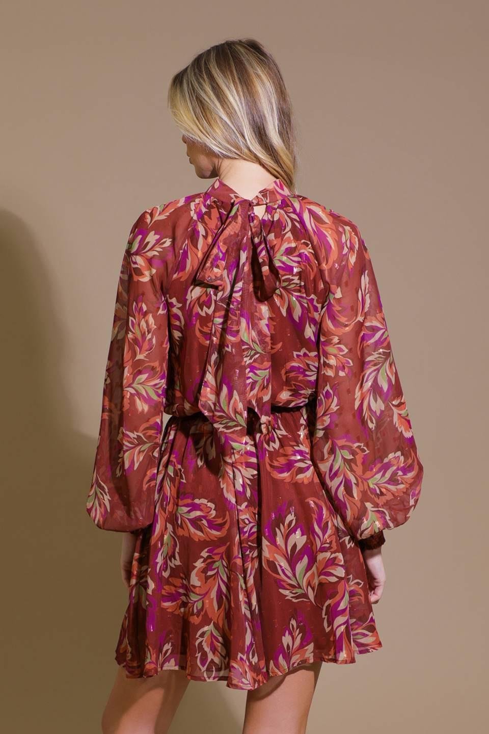 ARTISTIC ESSENCE WOVEN MINI DRESS