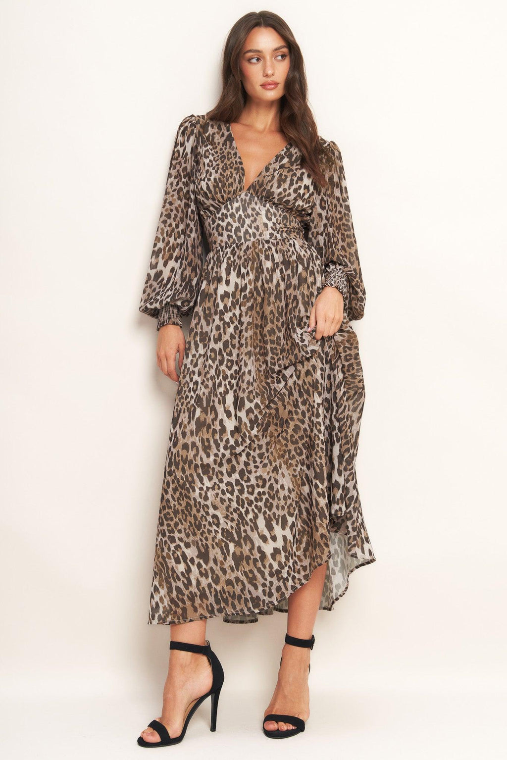 DESERT WALTZ WOVEN MIDI DRESS