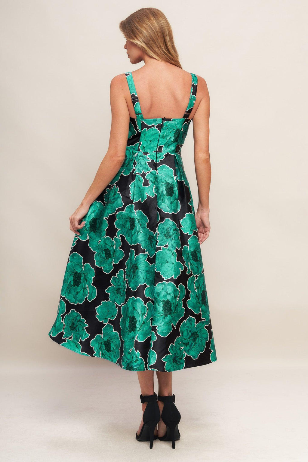 ROYAL BAROQUE WOVEN MIDI DRESS
