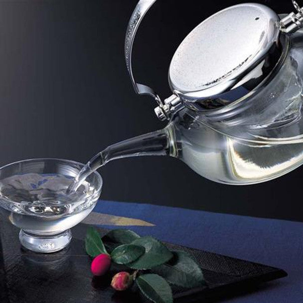 Hario Elegant Glass Sake Cooler, Cold Sake Server