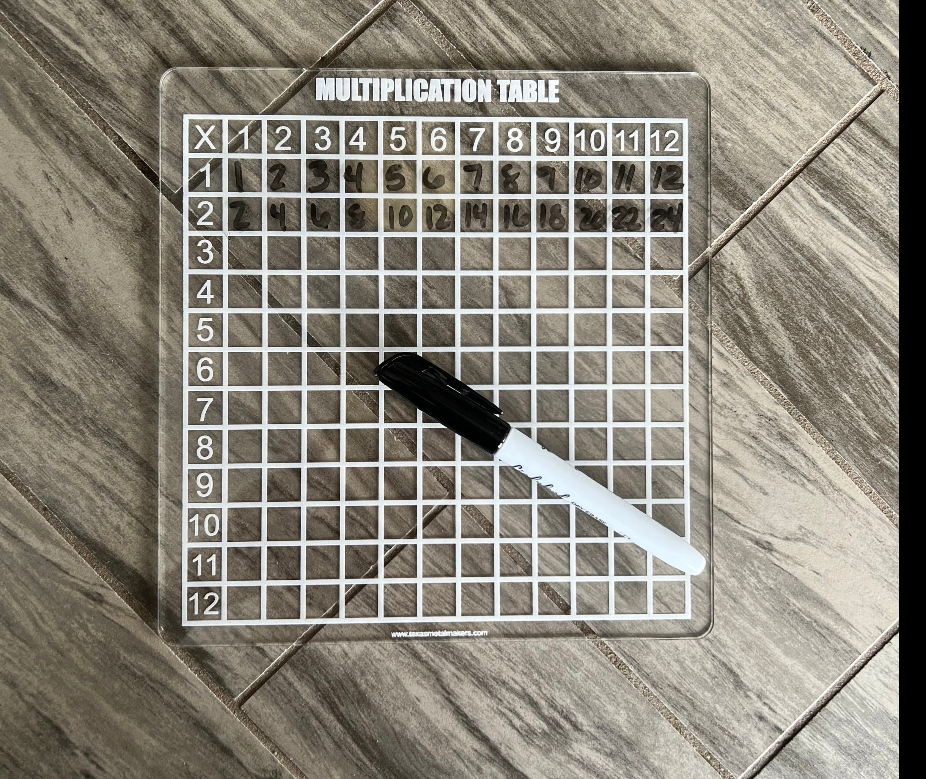 Math Learning Boards Acrylic Dry Erase | Reusable Washable Math Board | Preschool Learning | Education Supplies | Home School