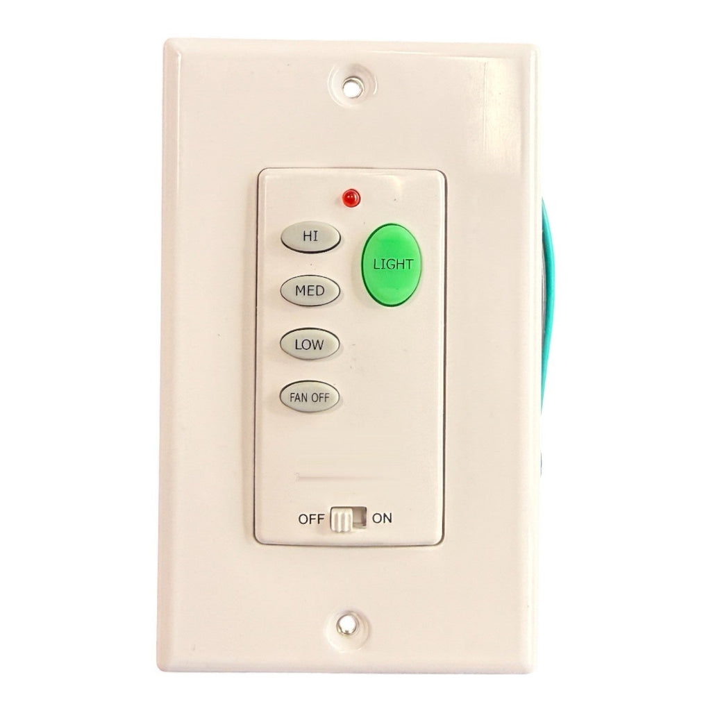 Substitute for Hampton Bay UC9050H Wired Ceiling Fan Wall Plate Remote Control CHQ9050H | Wired | 4-dip - UC9050H [CH9051T]