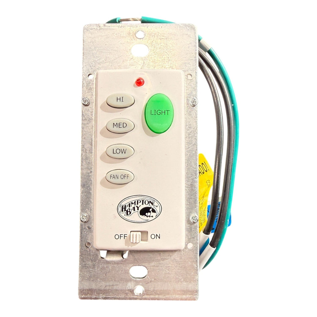 Substitute for Hampton Bay UC9050H Wired Ceiling Fan Wall Plate Remote Control CHQ9050H | Wired | 4-dip - UC9050H [CH9051T]