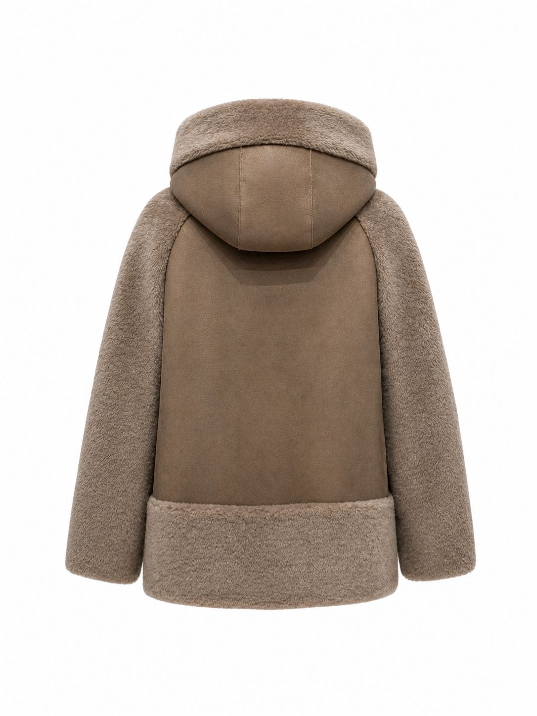 ⇆  Reversible Faux Fur–Suede Hooded Jacket