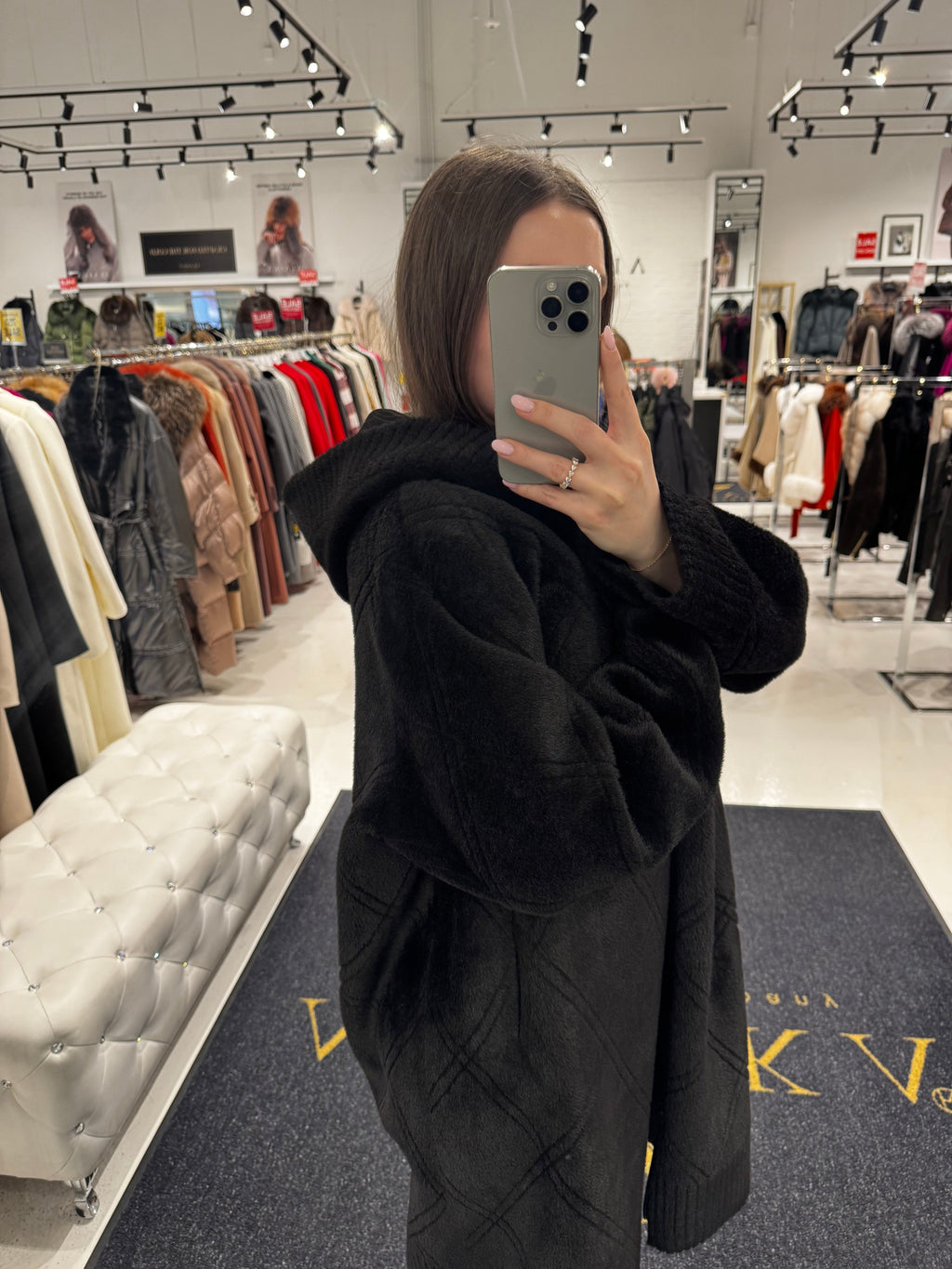 ⇆ Reversible Faux Fur & Suede Coat