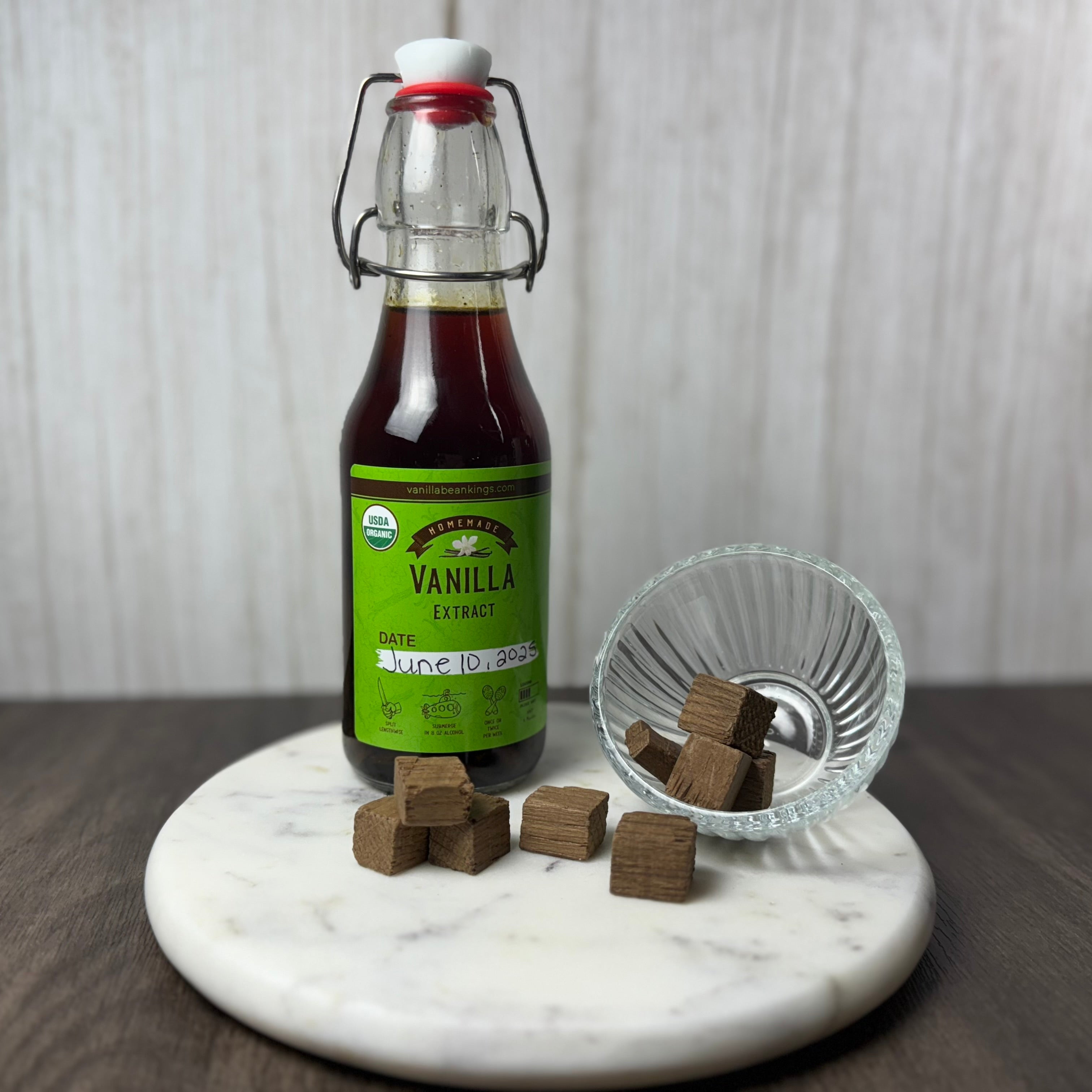 Premium Oak Blocks for Vanilla Extraction & Brewing - Natural Flavor Enhancer