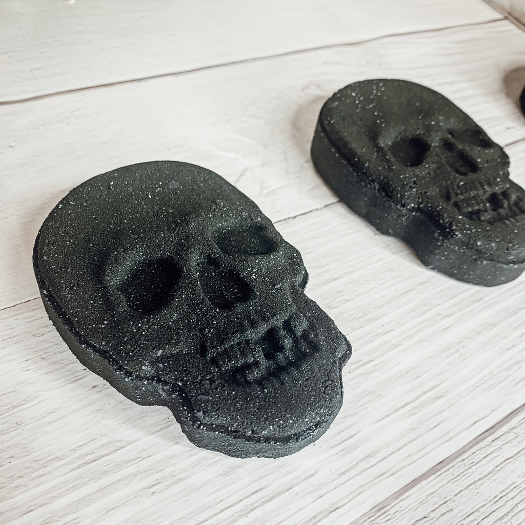 Halloween Skull Bath Bomb 5oz - Large Eucalyptus Spearmint Unisex Favor