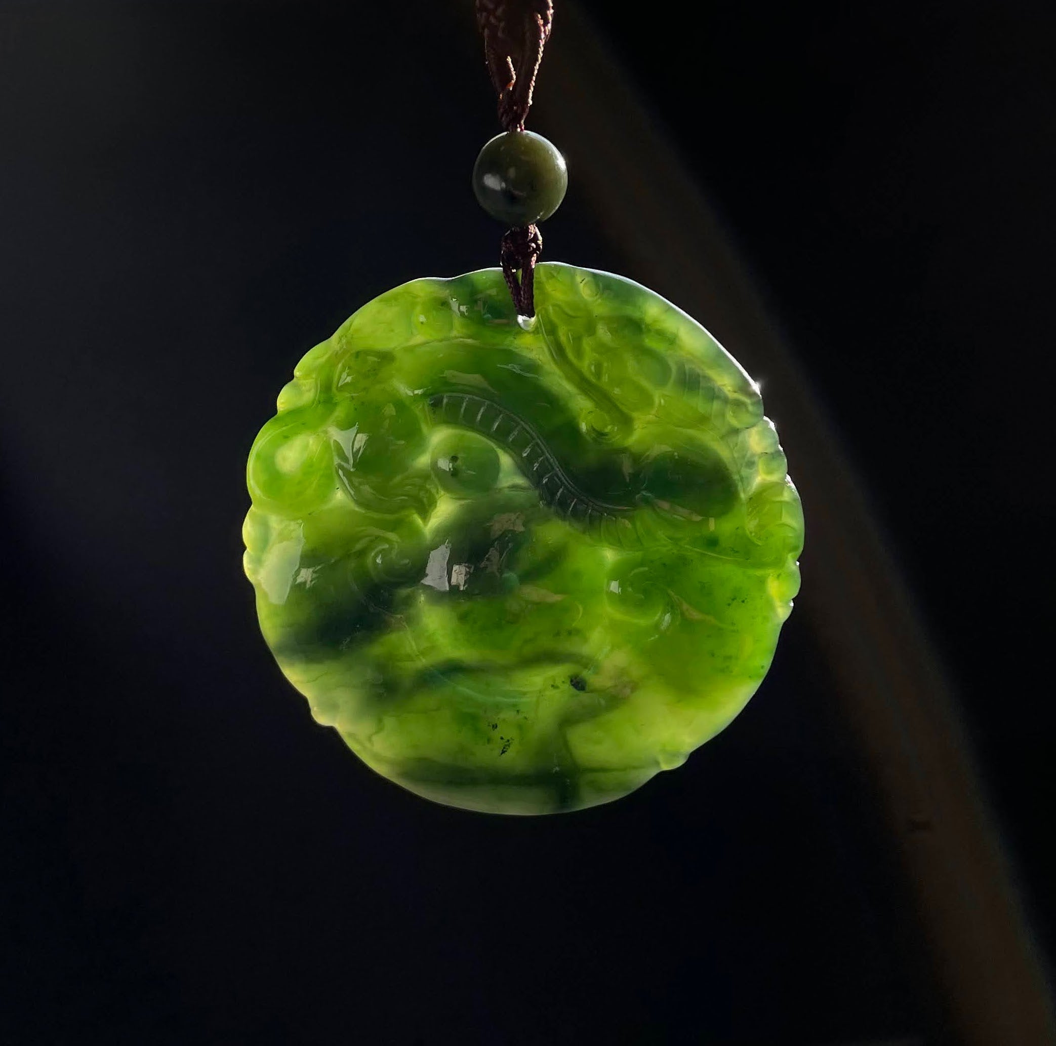 Double Sided Dragon Pendant, 50mm