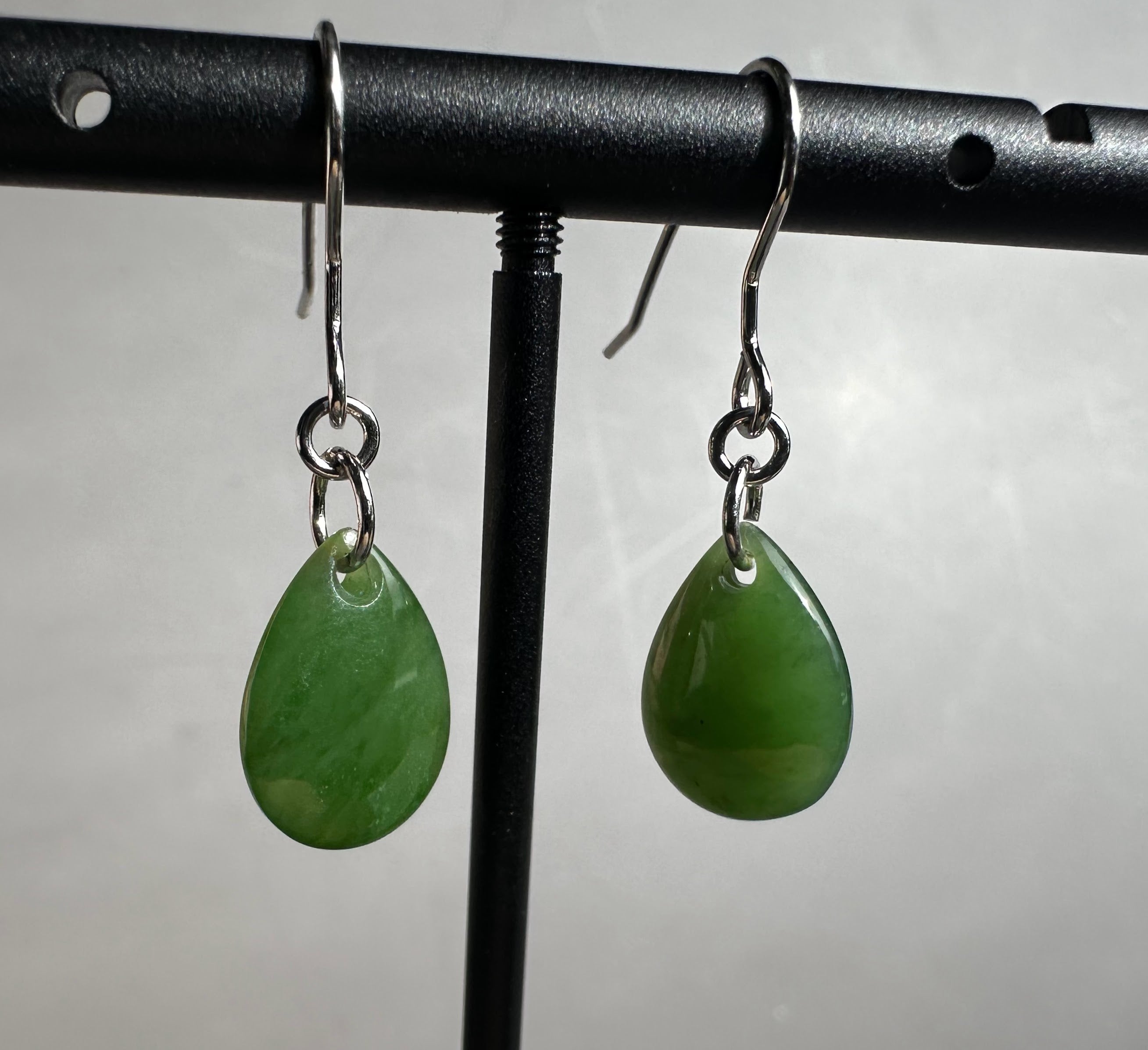 Canadian Jade Earrings, 10x14mm
