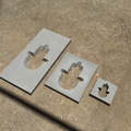 Handcrafted Concrete Hamsa Wall Art - Blessed Series