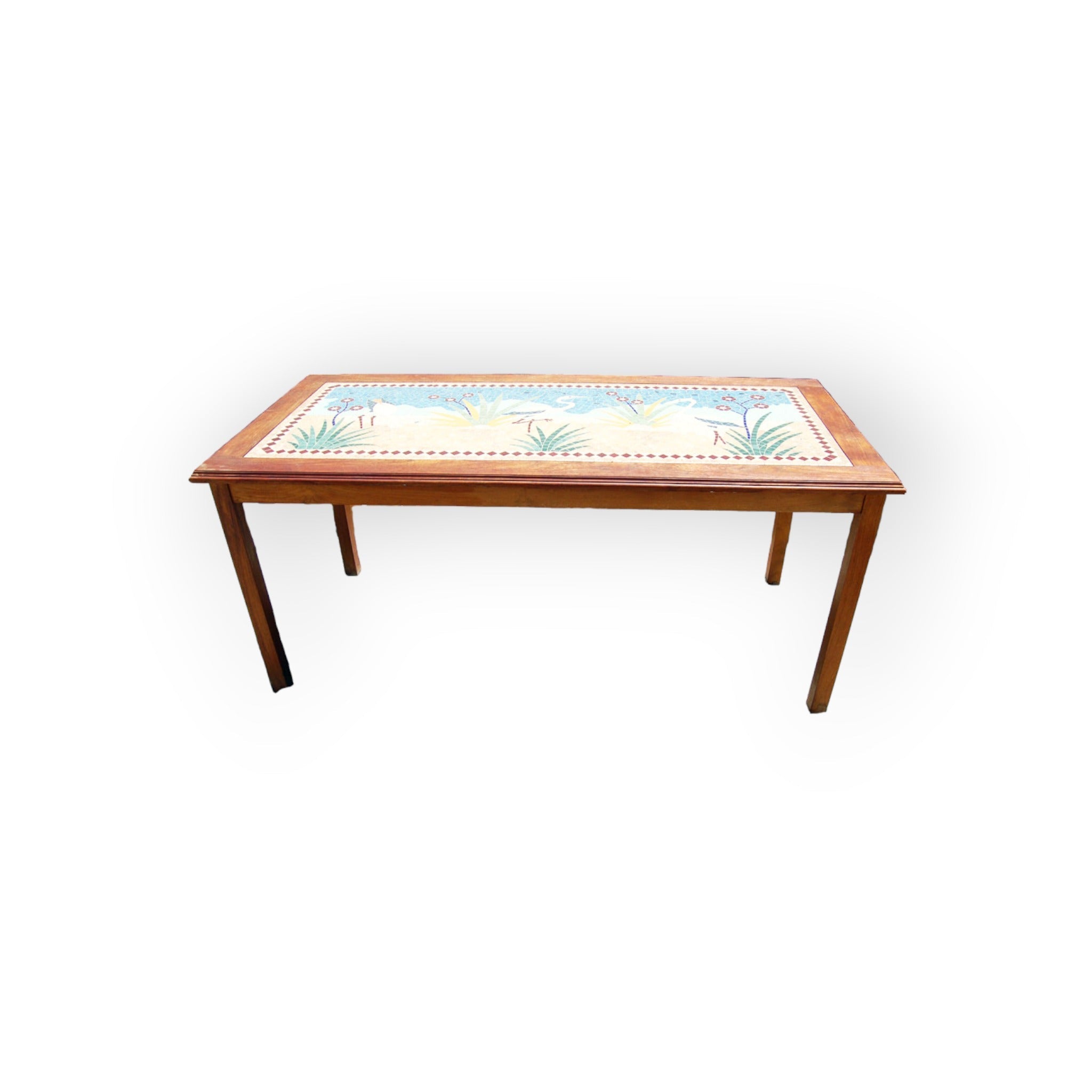 Coffee Table Mosaic Tile Inlay  33" x 60" Top