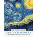 2025 Desk Calendar Van Gogh Artwork: A Monthly Planner Notepad, Organizer, Scheduler - Paperback