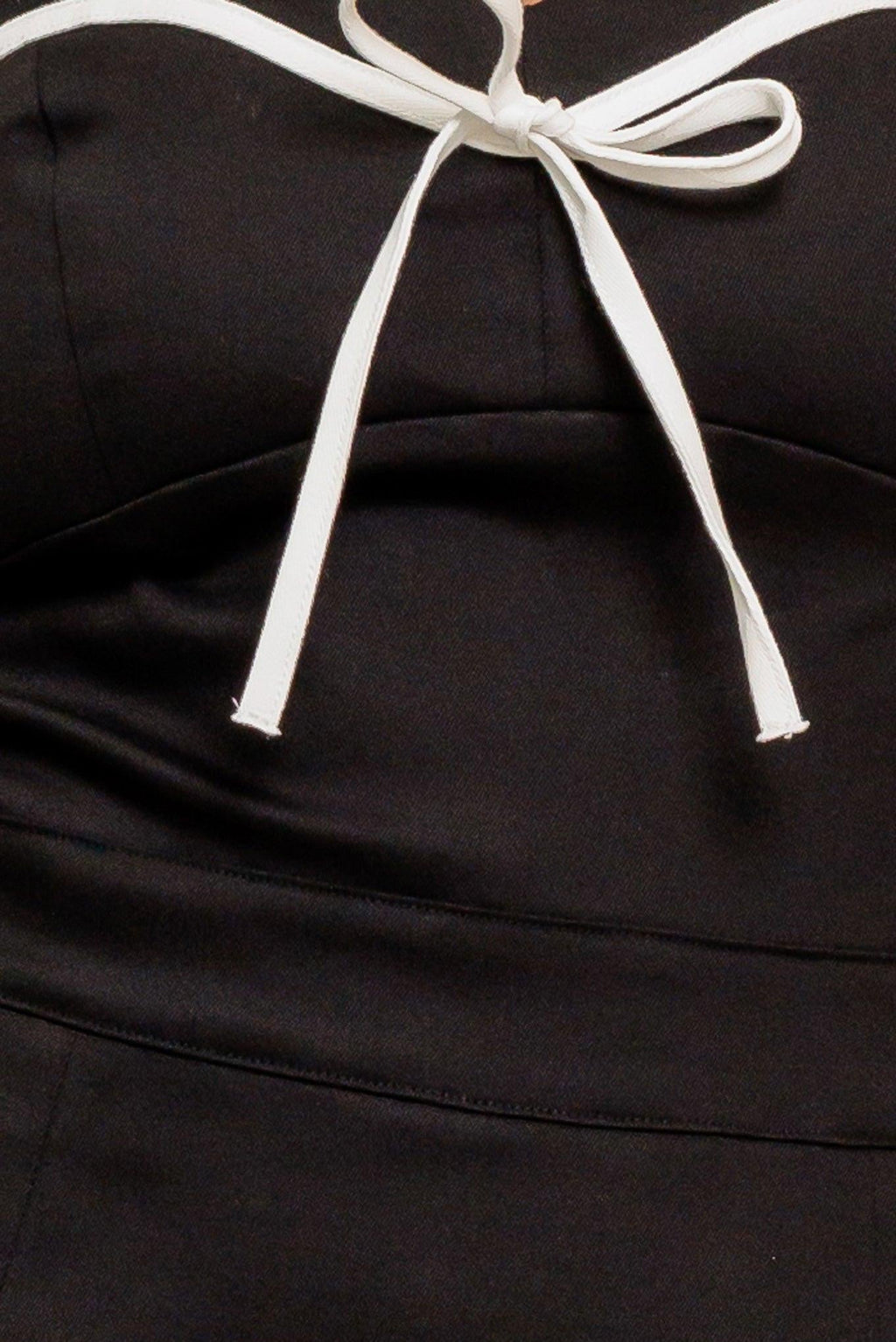 NOIR BOW COUTURE WOVEN SKORT ROMPER