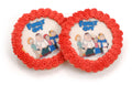 Iced Round Picture Sugar Cookie with Fancy Border- Single