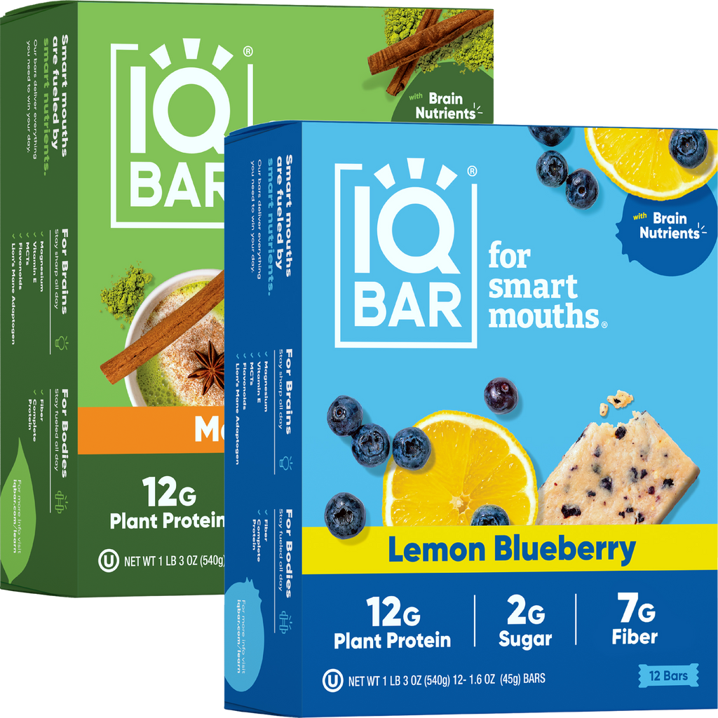 Lemon Blueberry & Matcha Chai (24 Bars)