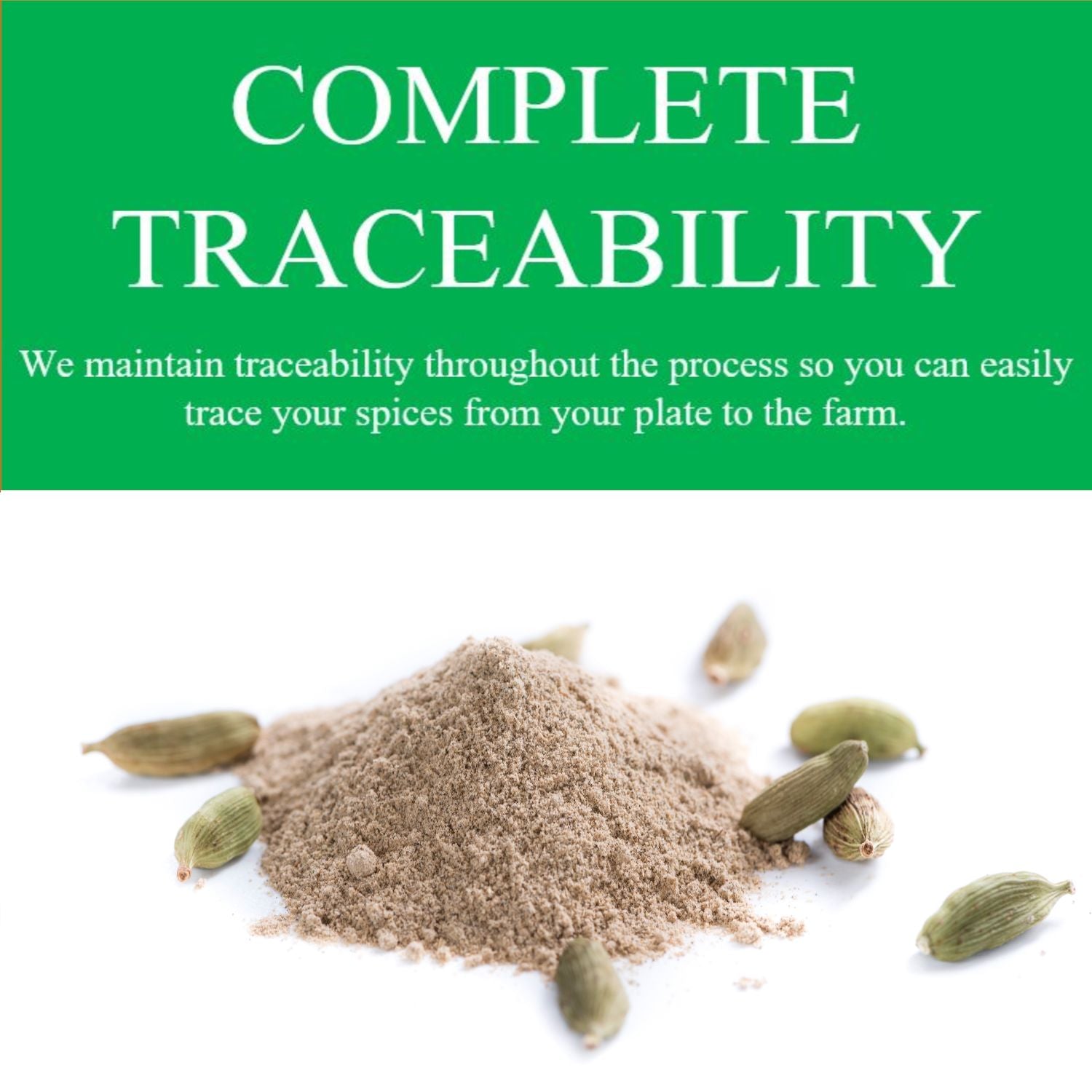 Organic Cardamom Powder — USDA Certified, Non-GMO | Chai, Baking & Golden Milk