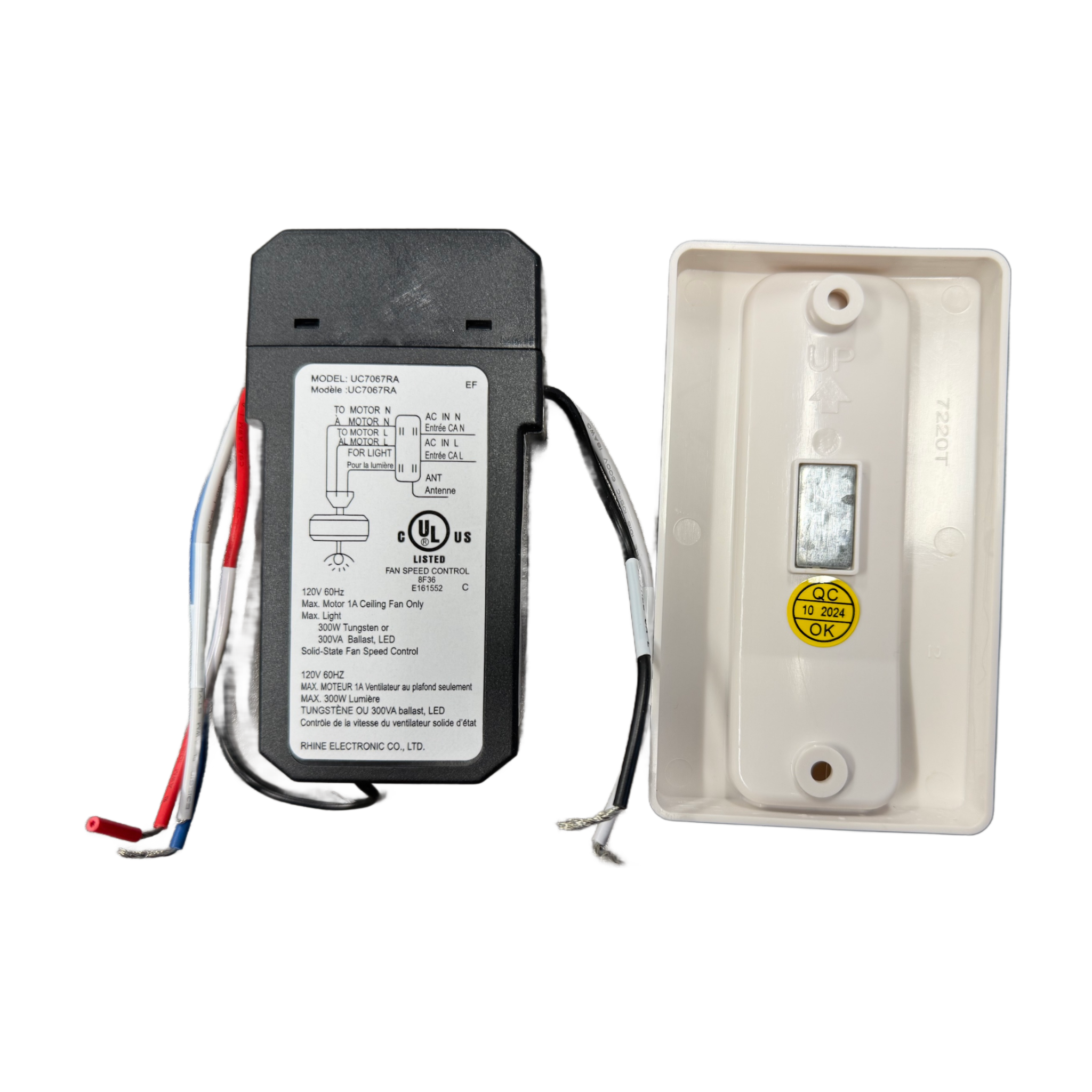 Substitute for Generation Lighting / Monte Carlo NEO Indoor Hand-Held Transmitter/Receiver Remote Control - MCRC1 [63T-AC83T-KIT]
