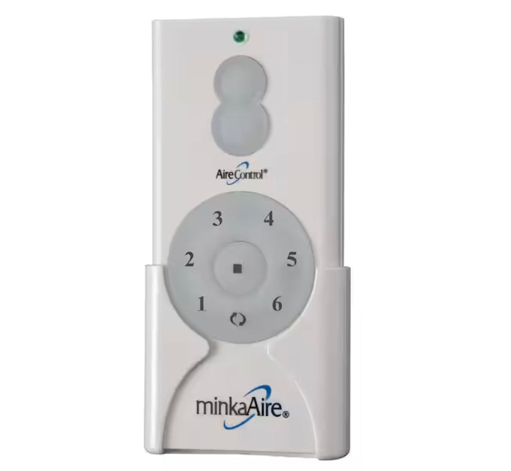 Minka-Aire AireControl 6-Speed 32 Bit Dimmer Handheld Ceiling Fan Remote Control - White - RC400, CR400T, 2AHC3CR400T