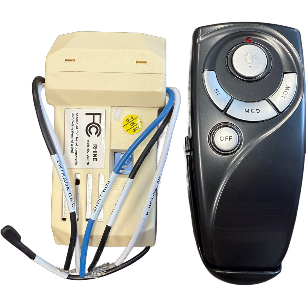 Substitute for Home Decorators Collection Royal Breeze 60 in. Tarnished Bronze Hand Held Remote w/Receiver Kit [63T-AC83T-KIT]