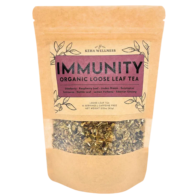 Immunity Loose Leaf Tea — Elderberry & Echinacea | Organic Herbal Blend