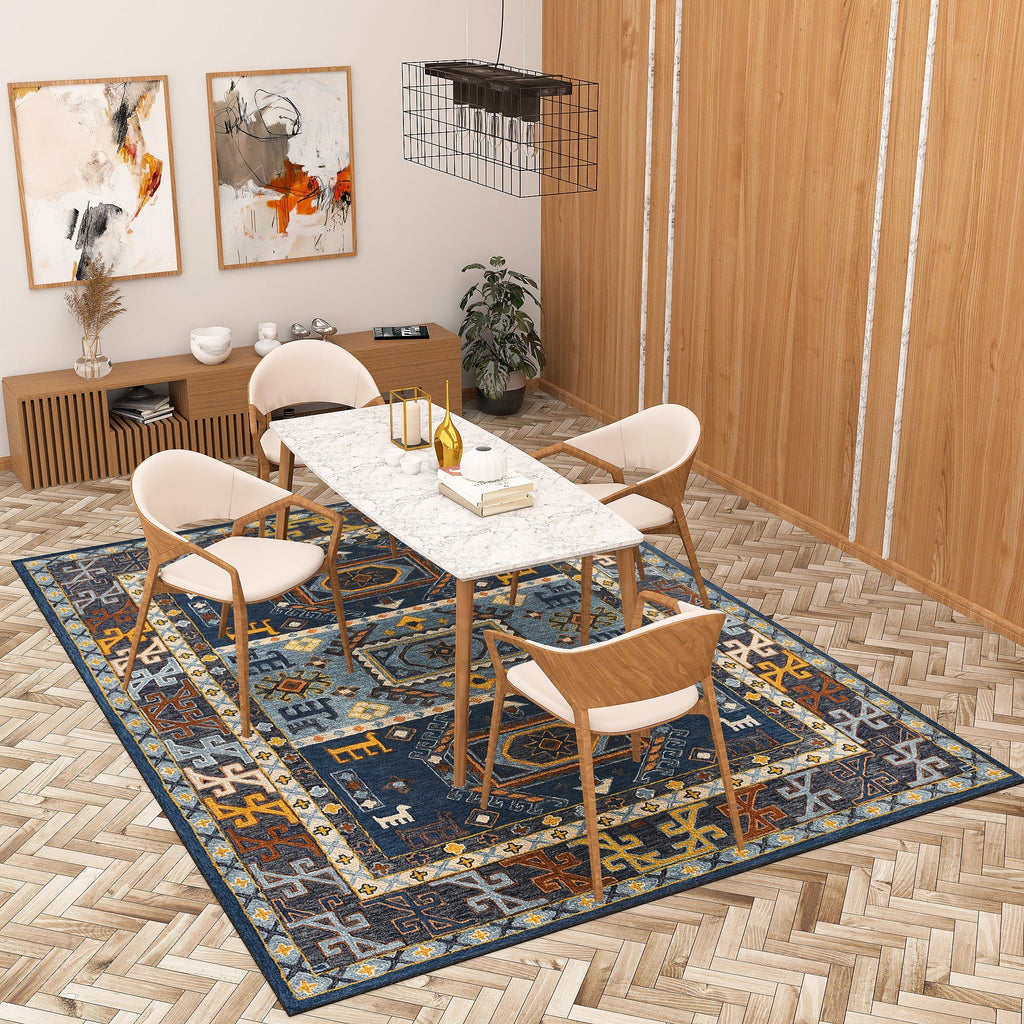 Premium Hand-Tufted Rug Made of 100% Wool  - Inca Fable - 8x10 Feet