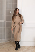 Wool Blend Slimtex Insulated Belted Coat