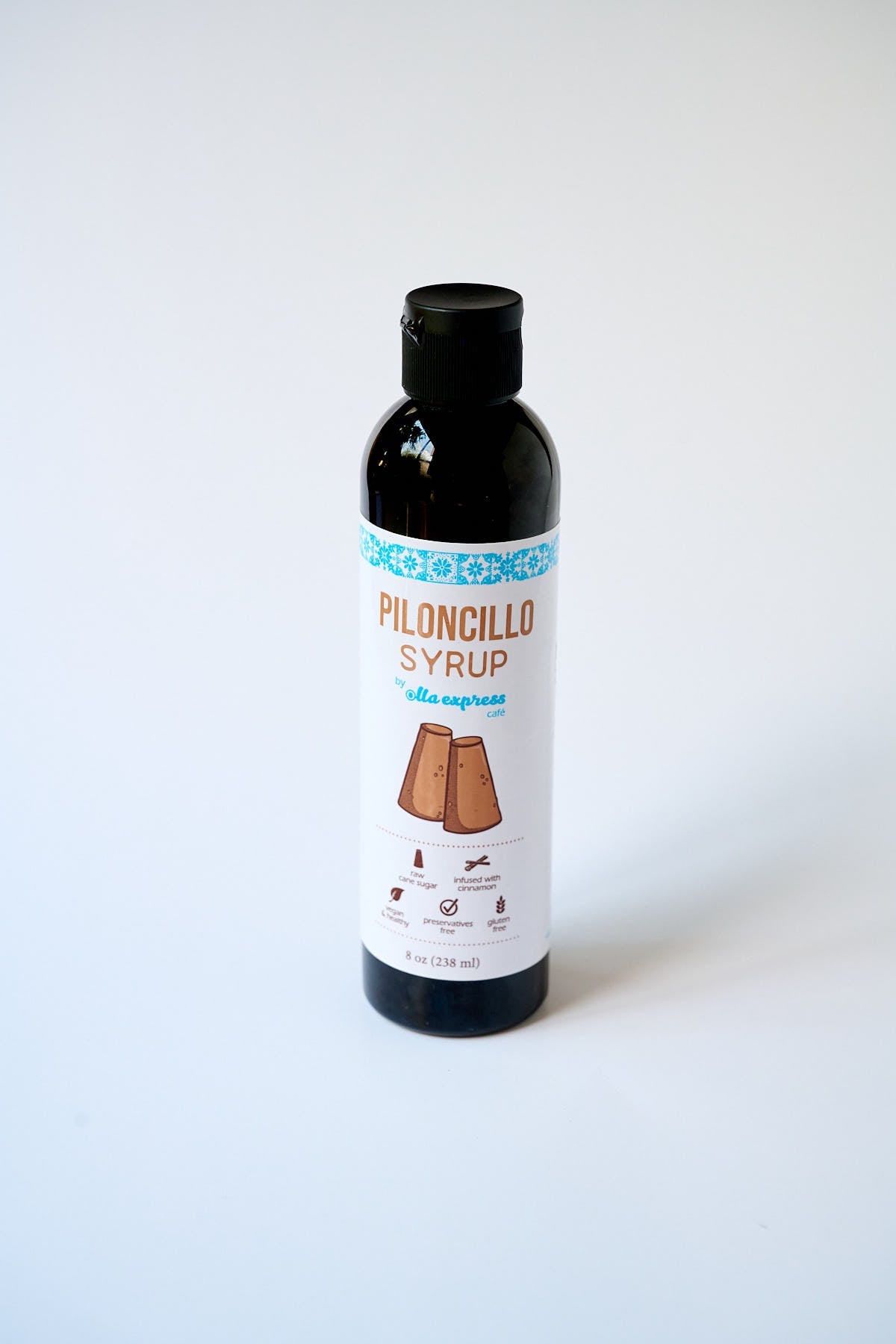 .Piloncillo Syrup Bottle