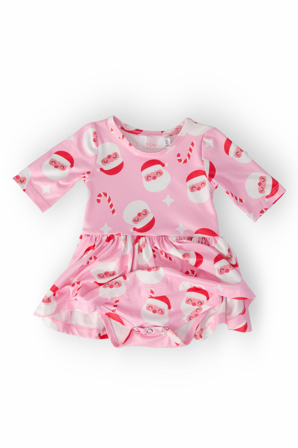 Jingle Bells 3/4 Sleeve Twirl Bodysuit