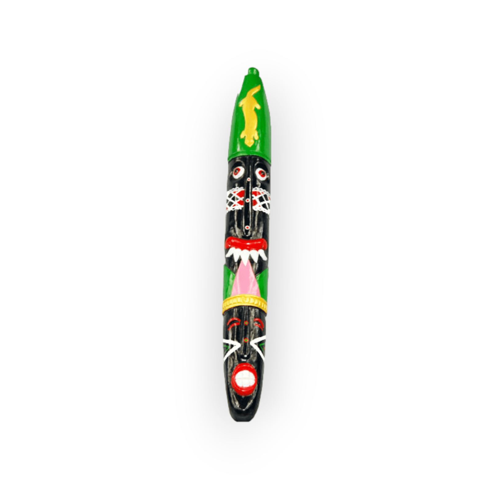 Hand Carved and Painted Tiki Mask 39" Long