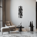 Metal Floral Wall Art Panel - Contemporary Steel Botanical Design