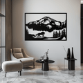 Steel Mountain Horse Wall Art - Western Rustic Cabin Home Decor
