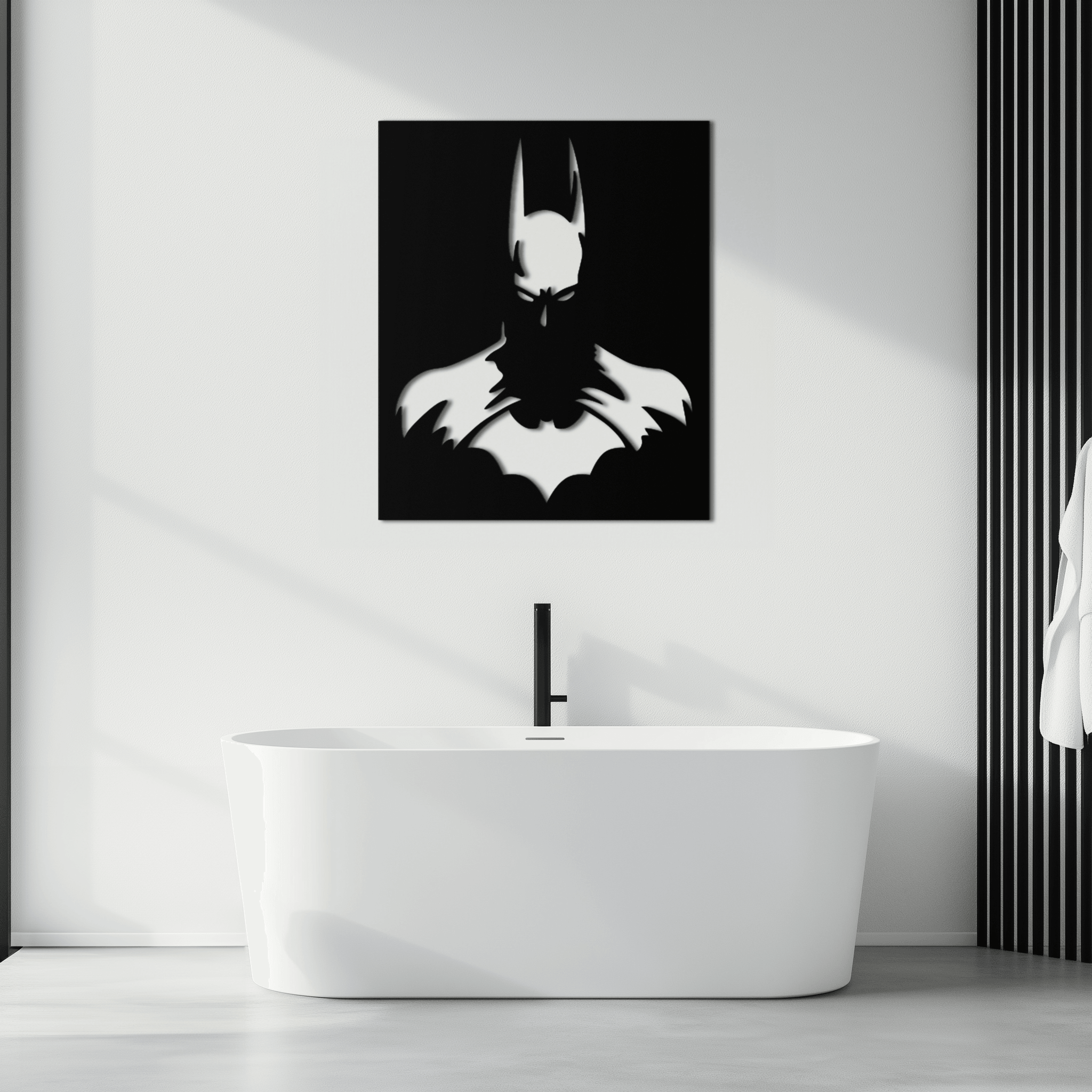 Steel Wall Art Batman Dark Knight Modern Design Premium Decor