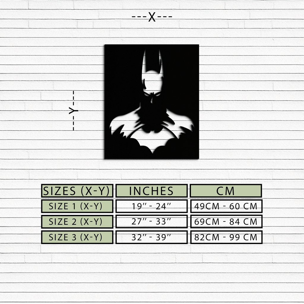 Steel Wall Art Batman Dark Knight Modern Design Premium Decor