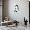 Elegant Bride Silhouette Metal Wall Art - Modern Minimalist Premium Steel Wall Decor