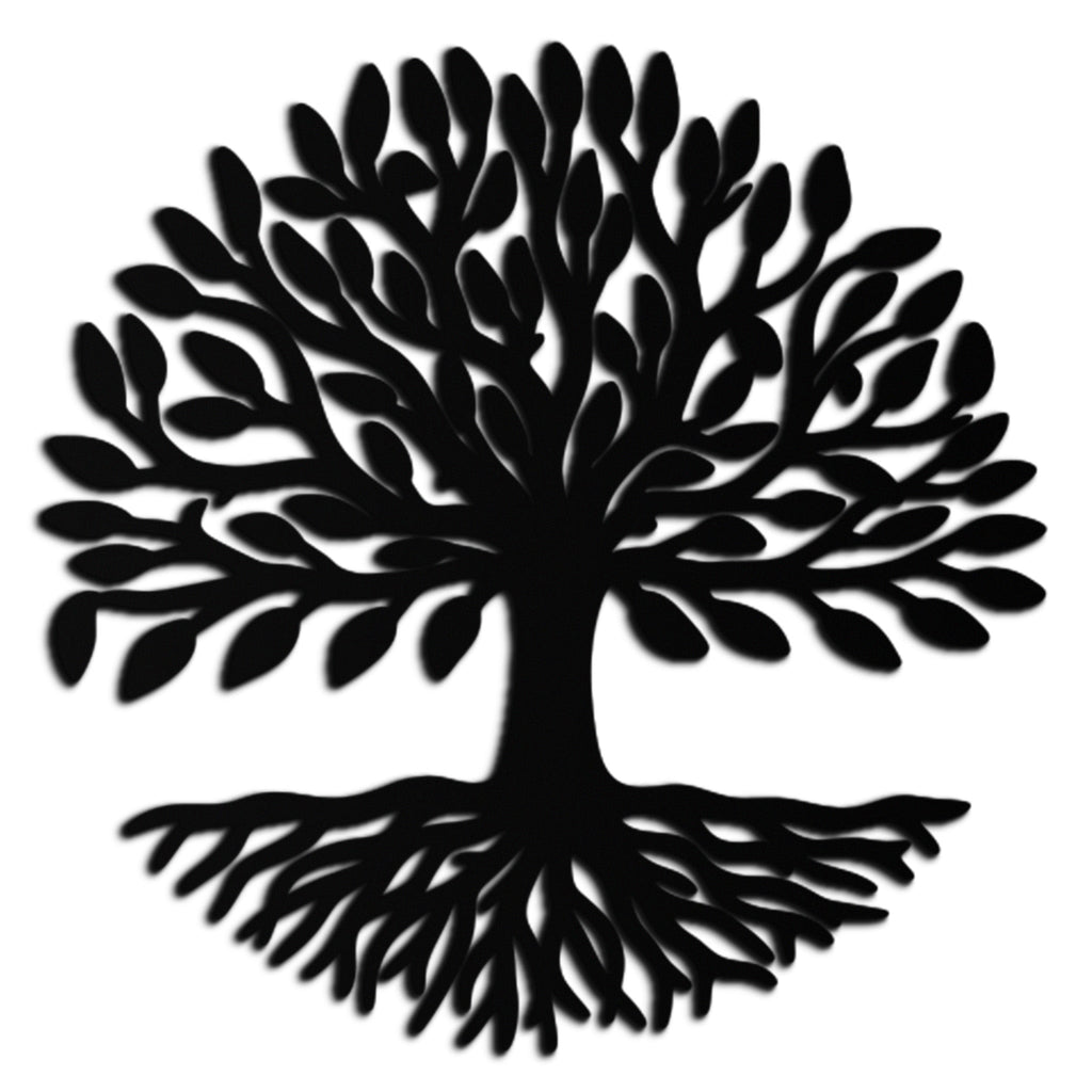 Steel Tree of Life Metal Wall Art - Modern Nature Inspired Decor