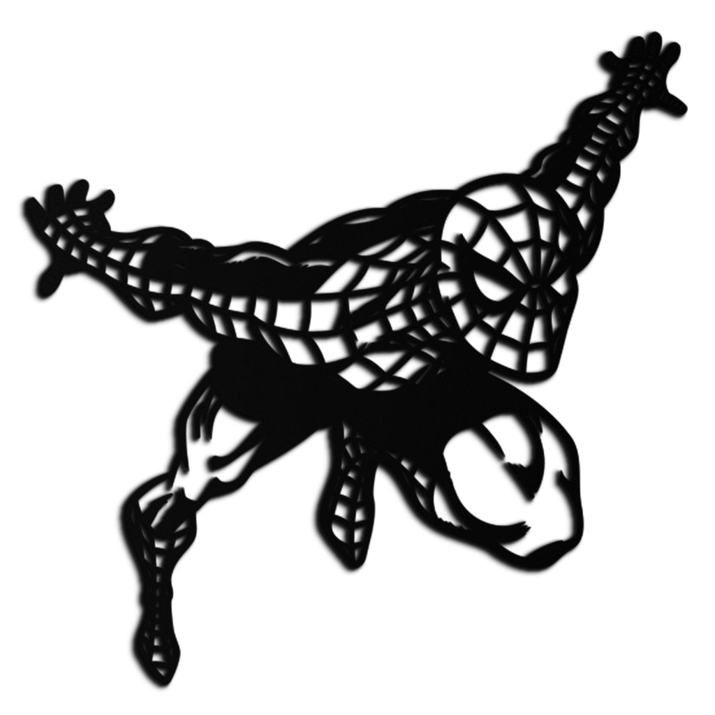 Spider-Man Geometric Metal Wall Art - Modern Minimalist Style