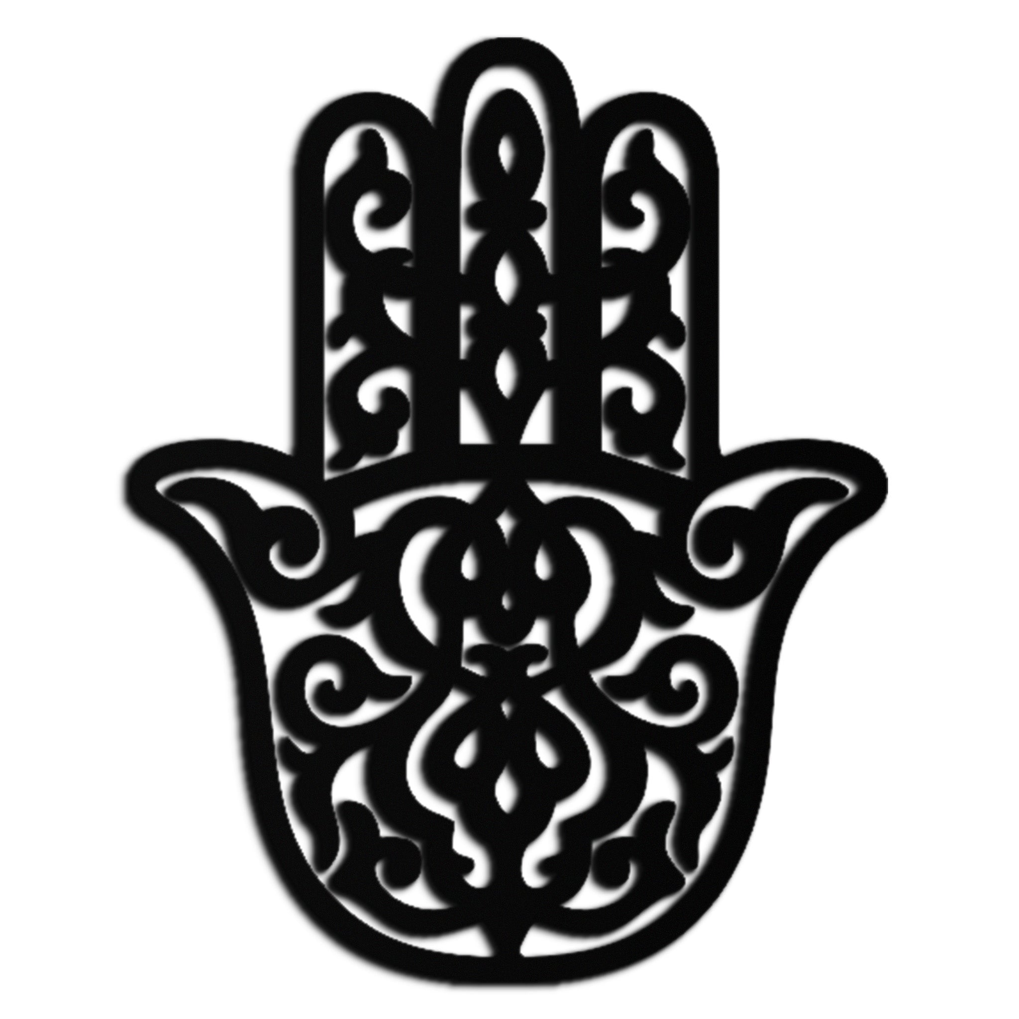 Hamsa Hand Handcrafted Metal Wall Art - Spiritual Protection Blessing Home Symbol