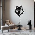 Geometric Wolf Metal Wall Art - Modern Home Decor