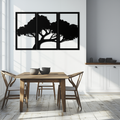 Premium Steel Tree Silhouette Wall Art Modern Inspired Decor